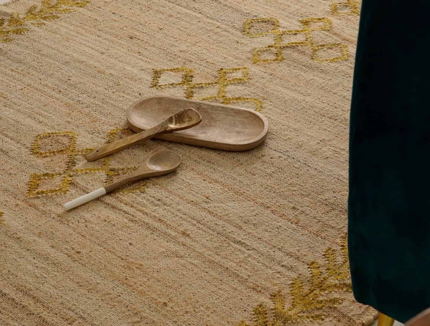 Natural Jute Fiber Cotton Hand Woven Bohemian Moroccan Inspired Rug, Nordic Scandi Rug For Guestroom Decor Rug - Image 10