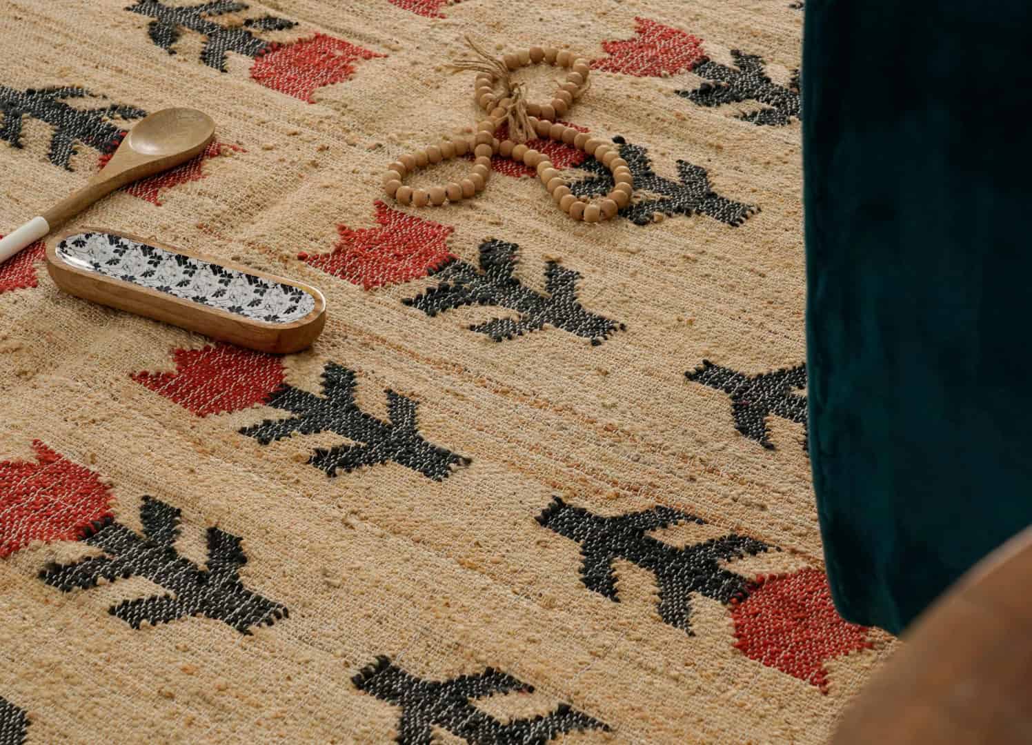 Indian Handmade Moroccan Cotton Jute Rug Large Area Rug For Living Decor Home Rug White Fringes Jute Rug Vintage Jute Area Rug  - Image 9