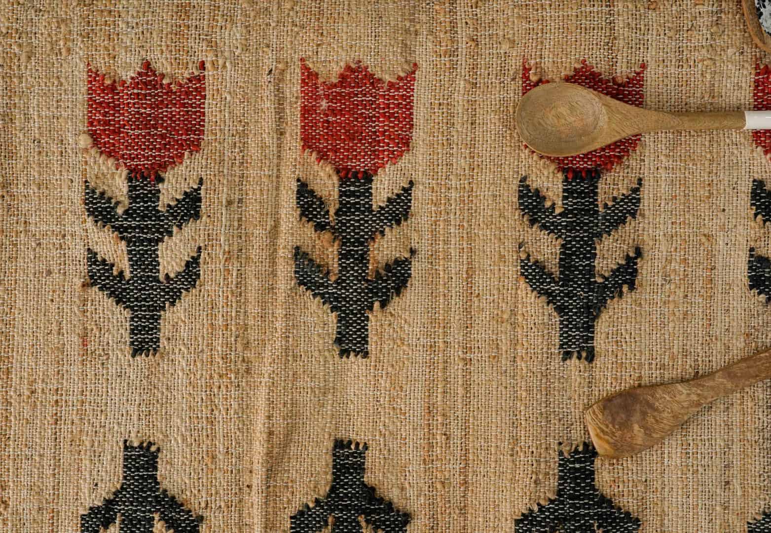 Indian Handmade Moroccan Cotton Jute Rug Large Area Rug For Living Decor Home Rug White Fringes Jute Rug Vintage Jute Area Rug  - Image 10