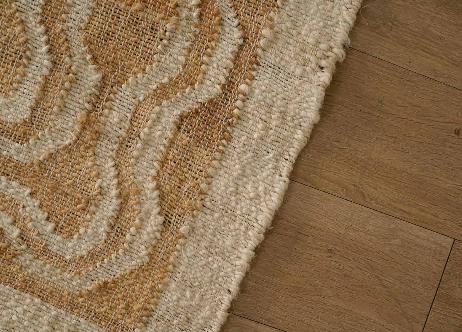 Natural Jute Handwoven Cotton Juna Rug Vintage Large Area Rug Home Decor Rug White Pattern Rug Juna Dhurrie With White Fringes Rug Decor Area Rug  - Image 7