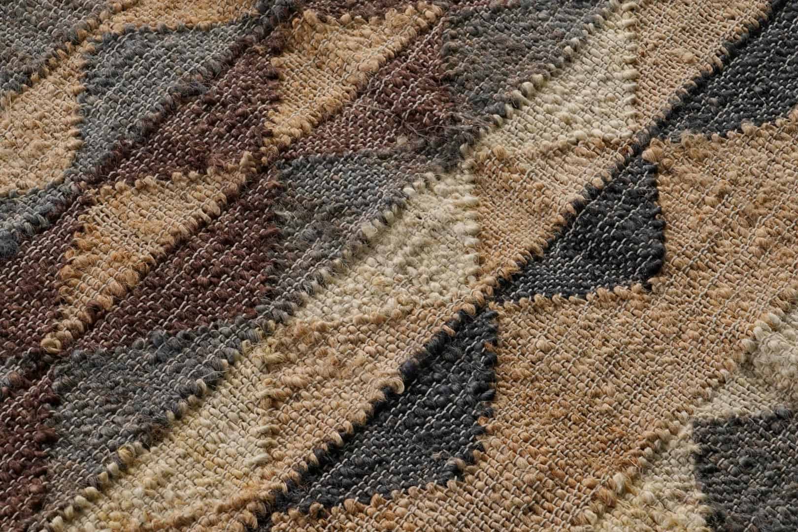 Custom Size Handwoven Cotton Jute Rug Rectangle Shape Rug Vintage Large Area Dhurrie Rug For Living Home Decorative Rug Bohemian Jute Rug Entryway Dhurrie  - Image 5