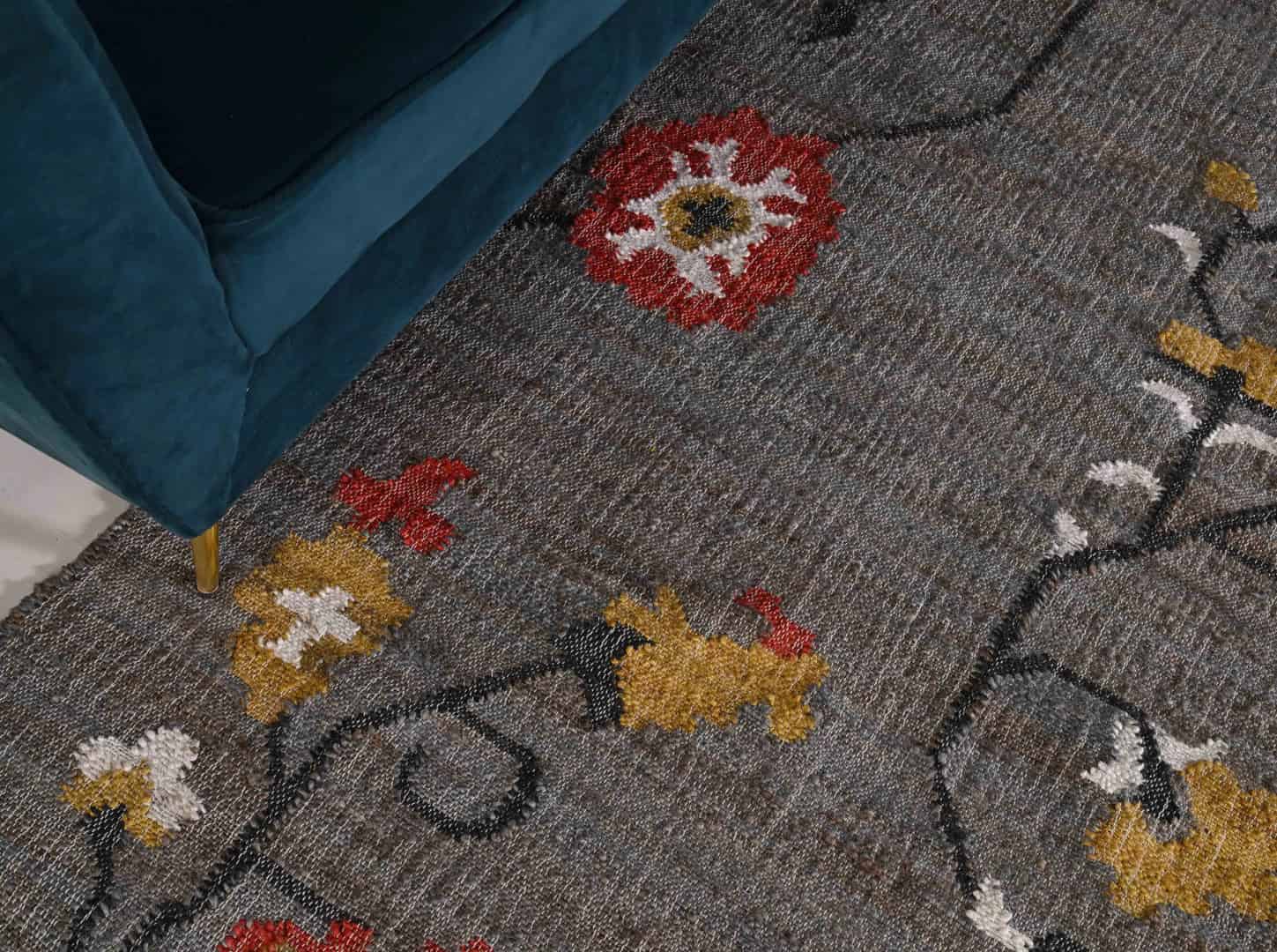 Indian Handwoven Cotton Jute Rug Colorful Jute large Dhurrie Rug White Fringes Jute Rug Moroccan Nordic Scandinavian Decor Inspired Decor Jute Rug For Living Home  - Image 5