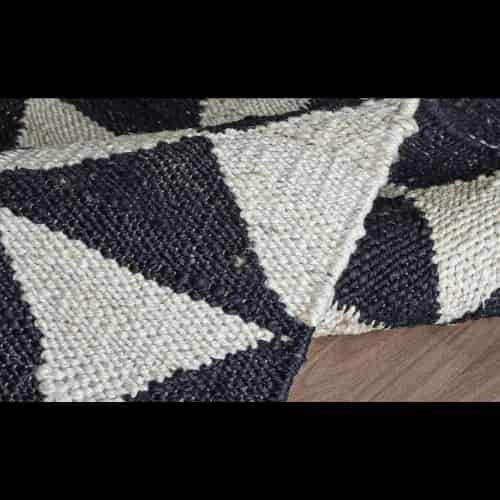 Handmade Hemp Rug off White and Black Color Boho Decor Hemp Hallway Decor Hemp Jute Rug Hemp For Farmhouse Custom Size Hemp Carpet Vintage Large Area Rug  - Image 3