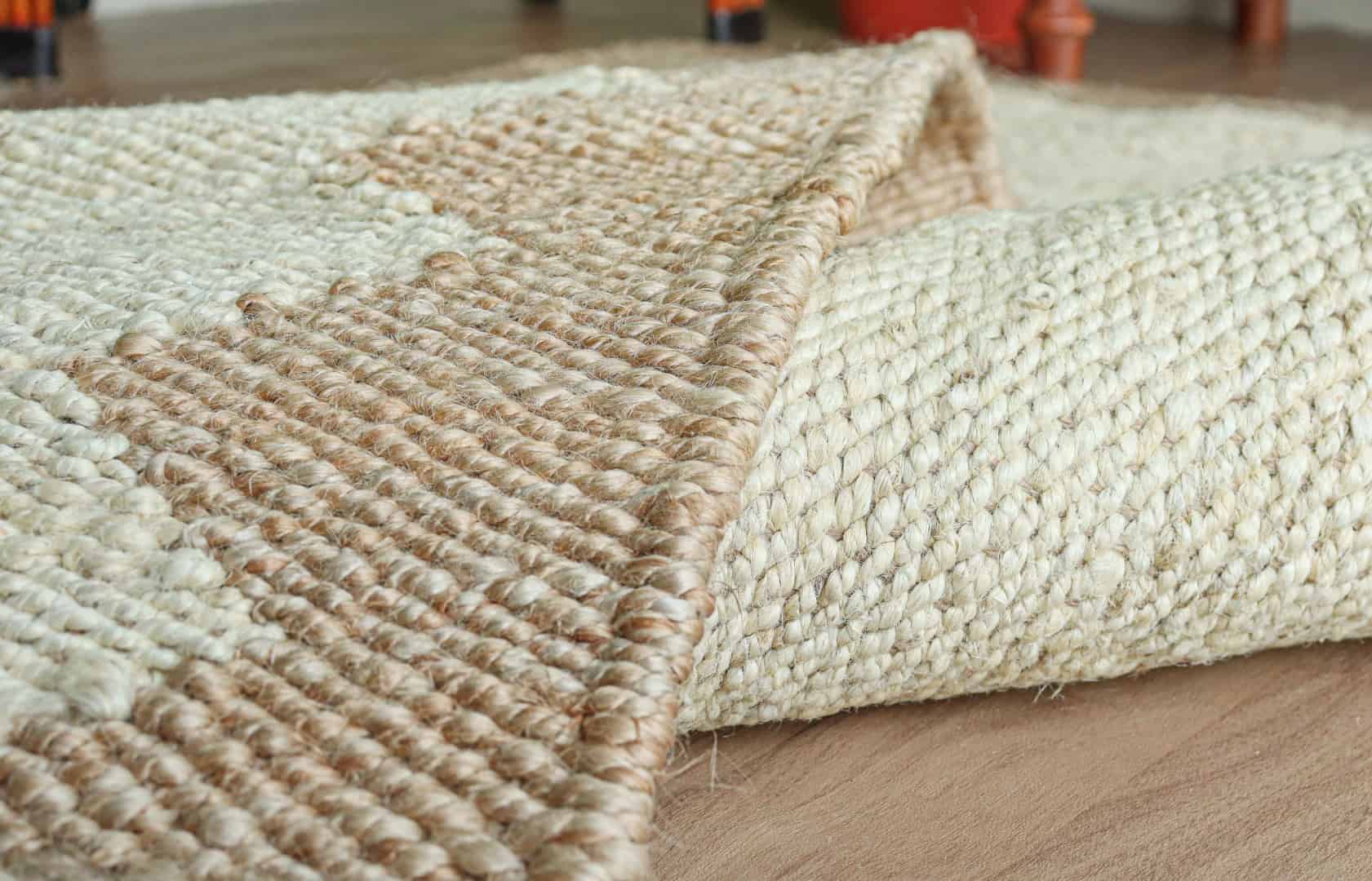 Handmade Hemp Rectangle White And Beige Color Boho Decor Hemp Hallway Decor Hemp Jute Rug Hemp For Farmhouse Carpet Vintage Large Area Hemp Dhurrie Rug  - Image 3