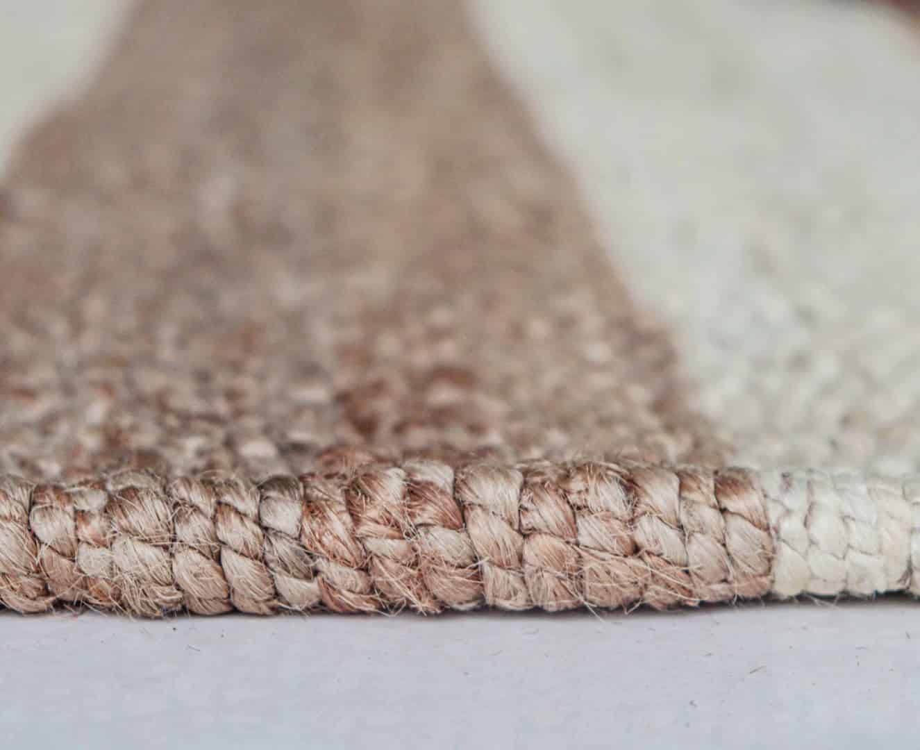 Large Area Hemp Rug Home Decor Hemp Rug Handwoven Hemp Jute Rug Beige Rug With Off White Stirpes Line Decor Rug Entryway Hemp Jute Rug Living Kitchen Decor Rug  - Image 7