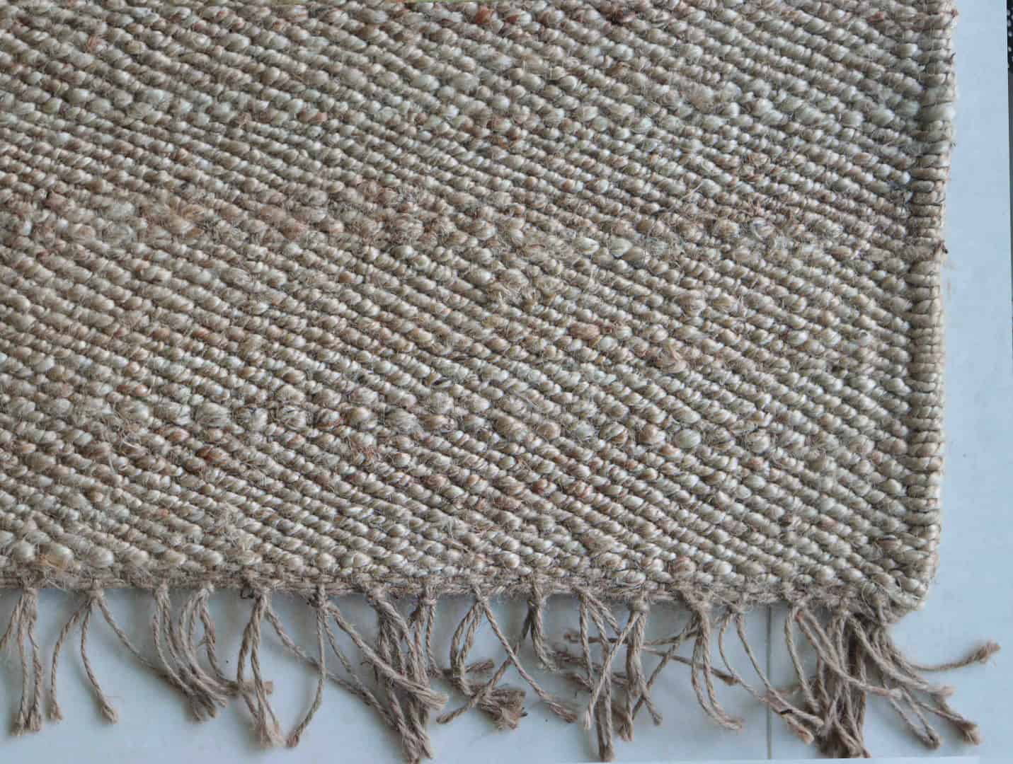 Natural Hemp Jute Rug Rectangle Shape Large Area Rug Beige Fringes Jute Rug Handwoven Hemp Dhurrie Rug Home Decor Rug Entryway Jute Rug Jute Dhurrie Rug  - Image 6