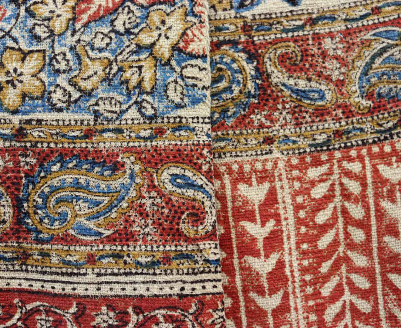 Handwoven Multicolor Soft Cotton Throw Blanket And White Fringes Blanket Hand Loomed Cloth Soft Cotton Blanket Printed Cotton Throw Blanket Vintage Textiles Blanket - Image 5