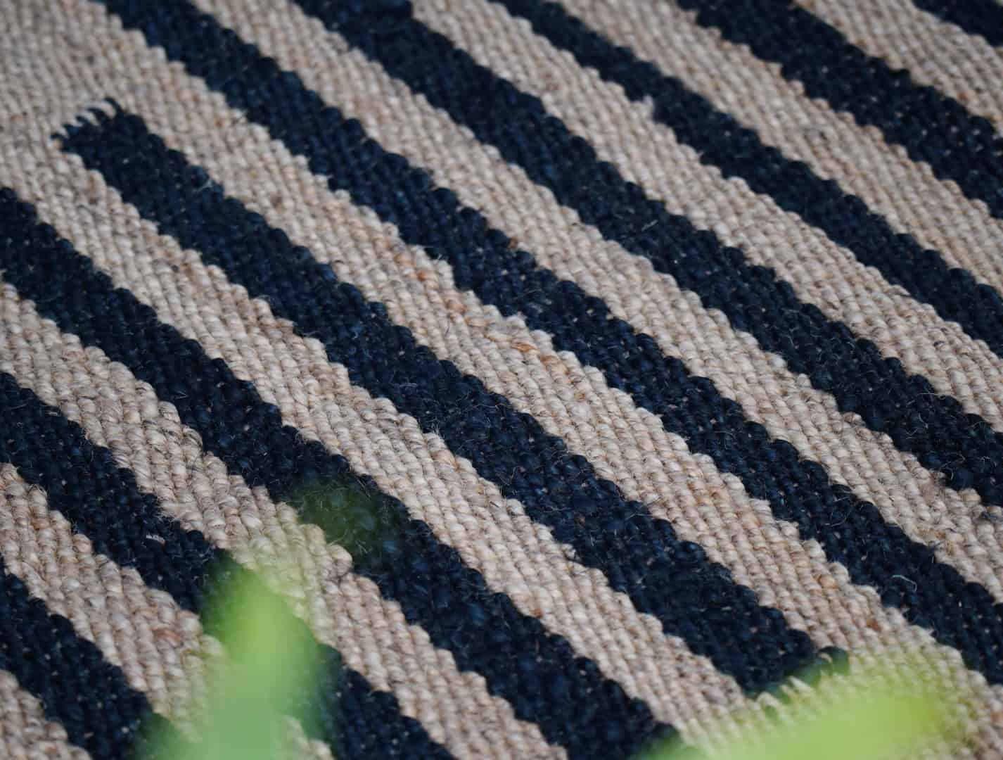 Natural Beige Hemp Rug With Black Stripe Design Hemp Rectangle Jute Rug Hemp For Stair Decor Table Decor Hemp Jute Rug Large Area Rug Moroccan Hemp Rug  - Image 10