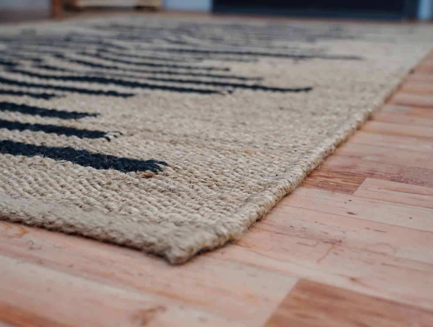 Natural Beige Hemp Rug With Black Stripe Design Hemp Rectangle Jute Rug Hemp For Stair Decor Table Decor Hemp Jute Rug Large Area Rug Moroccan Hemp Rug  - Image 5