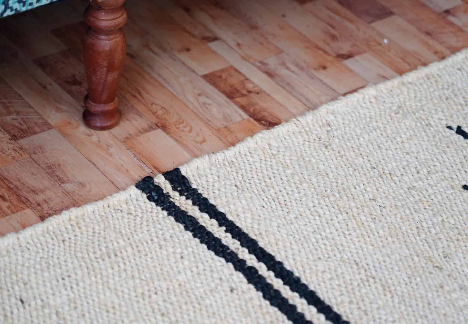Off White Hemp Rug With Black Design Handwoven Hemp Large Area Jute Rug Hemp For Stair Decor Tufted Hemp Rug Natural Fiber Hemp Home Decor Jute Hemp Large Rug  - Image 8