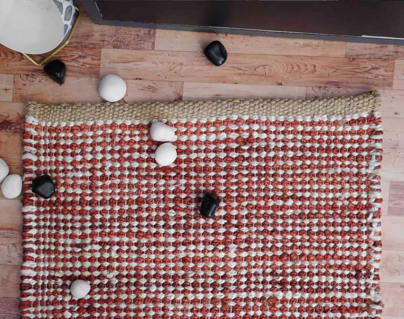 Indian Handmade Red And White Jute Hemp Runner Rug Yoga Mat Throw Carpet Handloom Hemp Jute Runner Rug Stair Decor Runner Decorative Rug Vintage Runner jute Rug  - Image 6