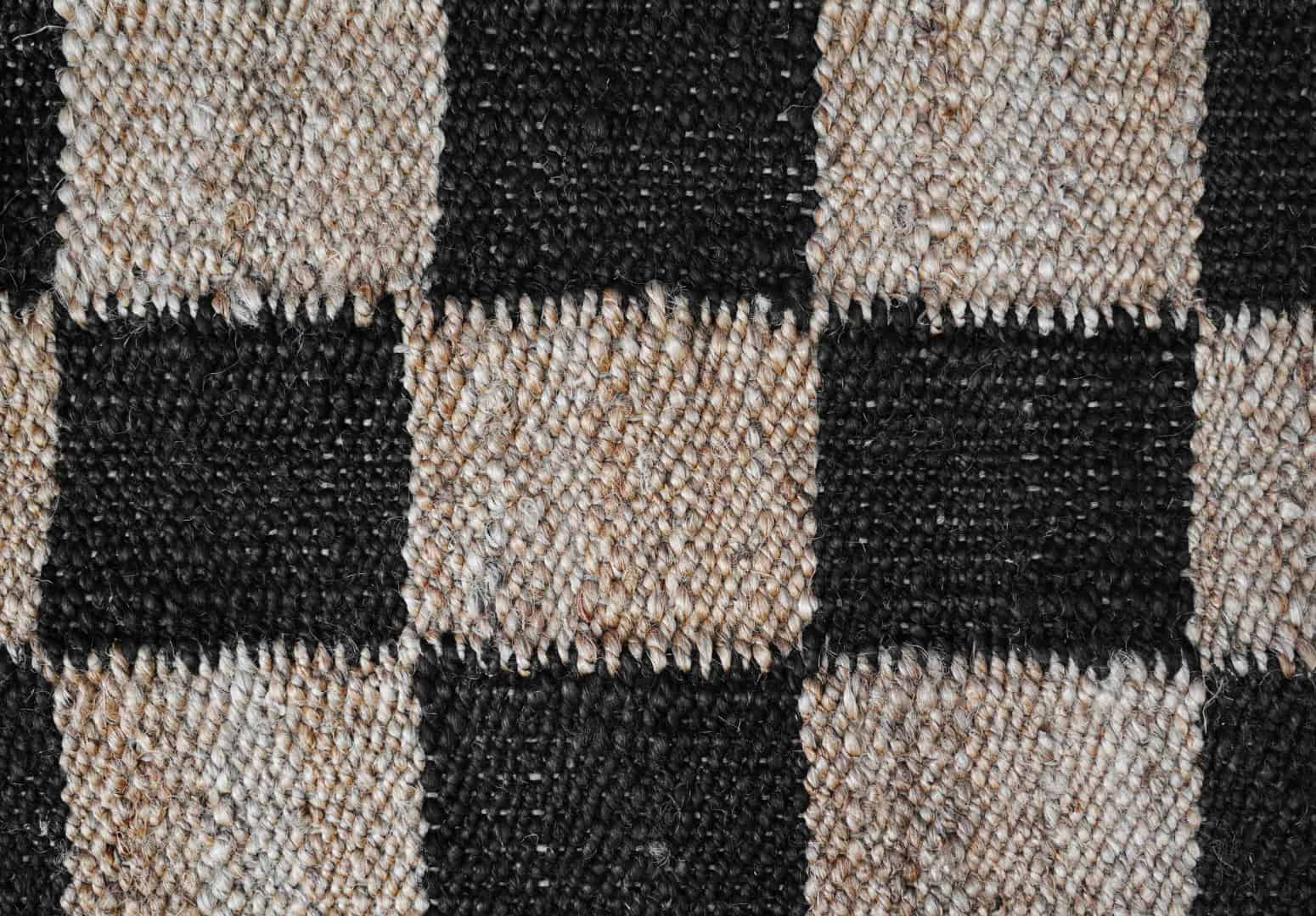 Indian Handmade Black And Beige Boxes Design Handwoven Hemp Stair Runner Rug for Hallway Extremely Long Runner Rug Large Area Jute Dhurrie Rug Vintage Jute Rug  - Image 14