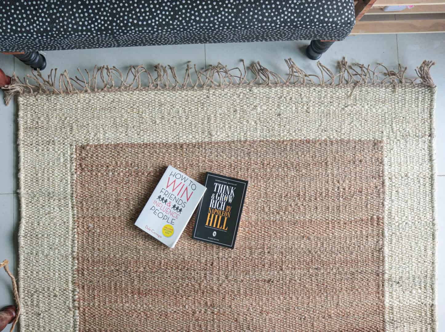 Handmade Natural Jute Hemp Rug With Off White Border Stair Decor Hemp Hand Loomed Handwoven Rugs Throw Carpet Home Decor Hemp Rug Fringes Jute Rug For Living Room - Image 8