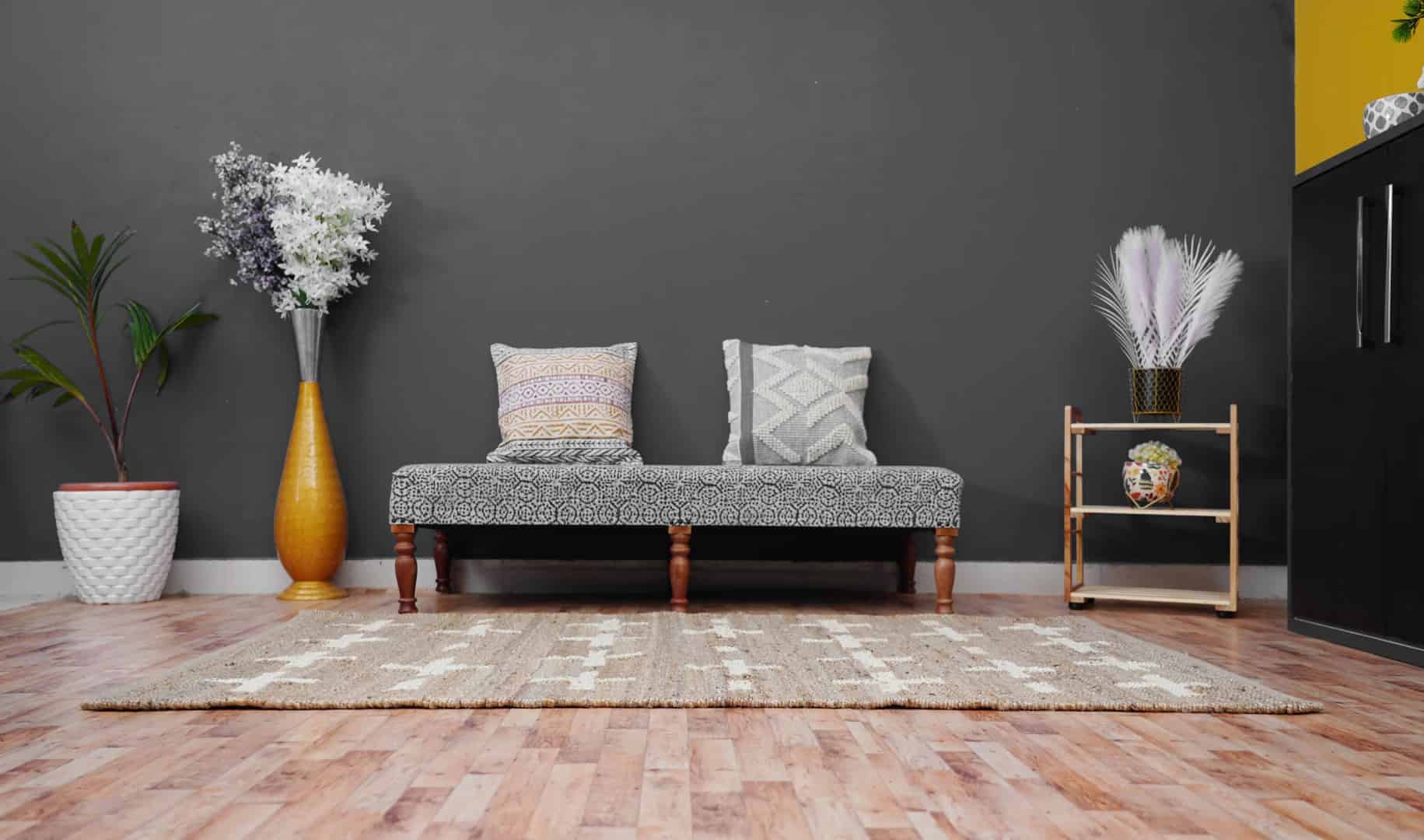 Hand Loomed Natural Jute Hemp Rug With White Plus Design Rug Handwoven Hemp Jute Rug for Eco-Friendly Home Decor Rug Table Hemp Runner Jute Rug Moroccan Rug  - Image 7