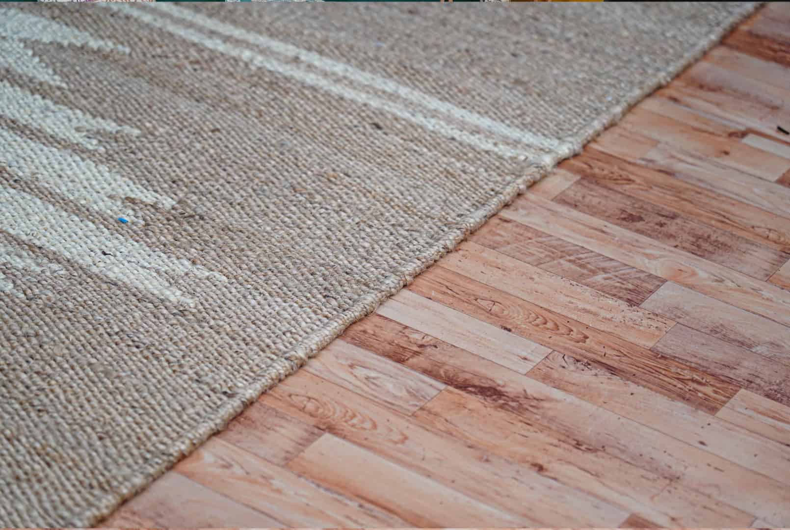 Handwoven Beige Hemp Rectangle Rug With White Design Jute Hemp Rug For Stair Decor Tufted Hemp Rug Natural Fiber Hemp For Living Room And Kitchen Decor Large Area Rug  - Image 4