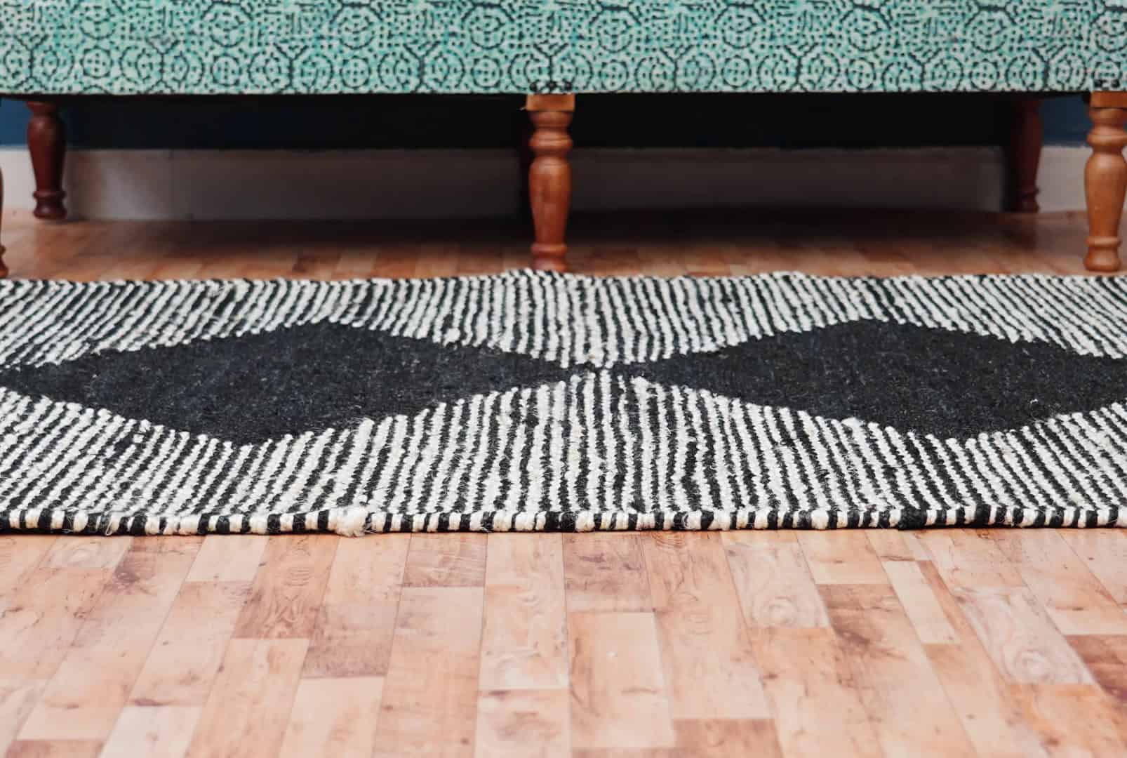 Hand Woven Black And White Hemp Jute Rug Rectangle Doormat Hemp Runner For Hallway Decor Hemp Runner Hemp Rug For Living Room Area Rug Vintage Large Decor Rug  - Image 7