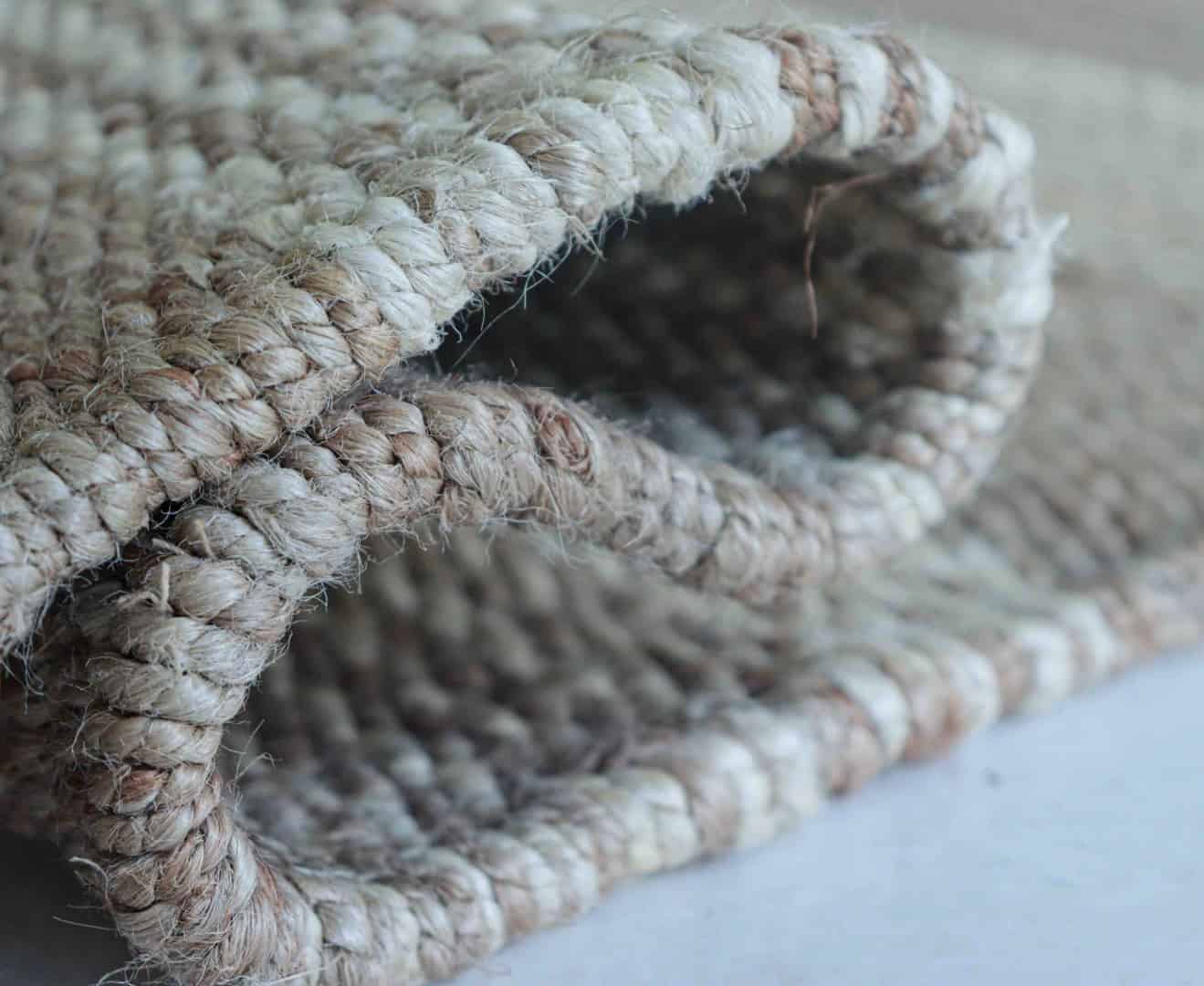 Indian Handwoven Hemp Large Area Decor Rug Natural Hemp With White Stiped Line Rug Fringes Jute Rug Vintage Decor Rug Living Room Rug Traditional Jute Rug  - Image 9