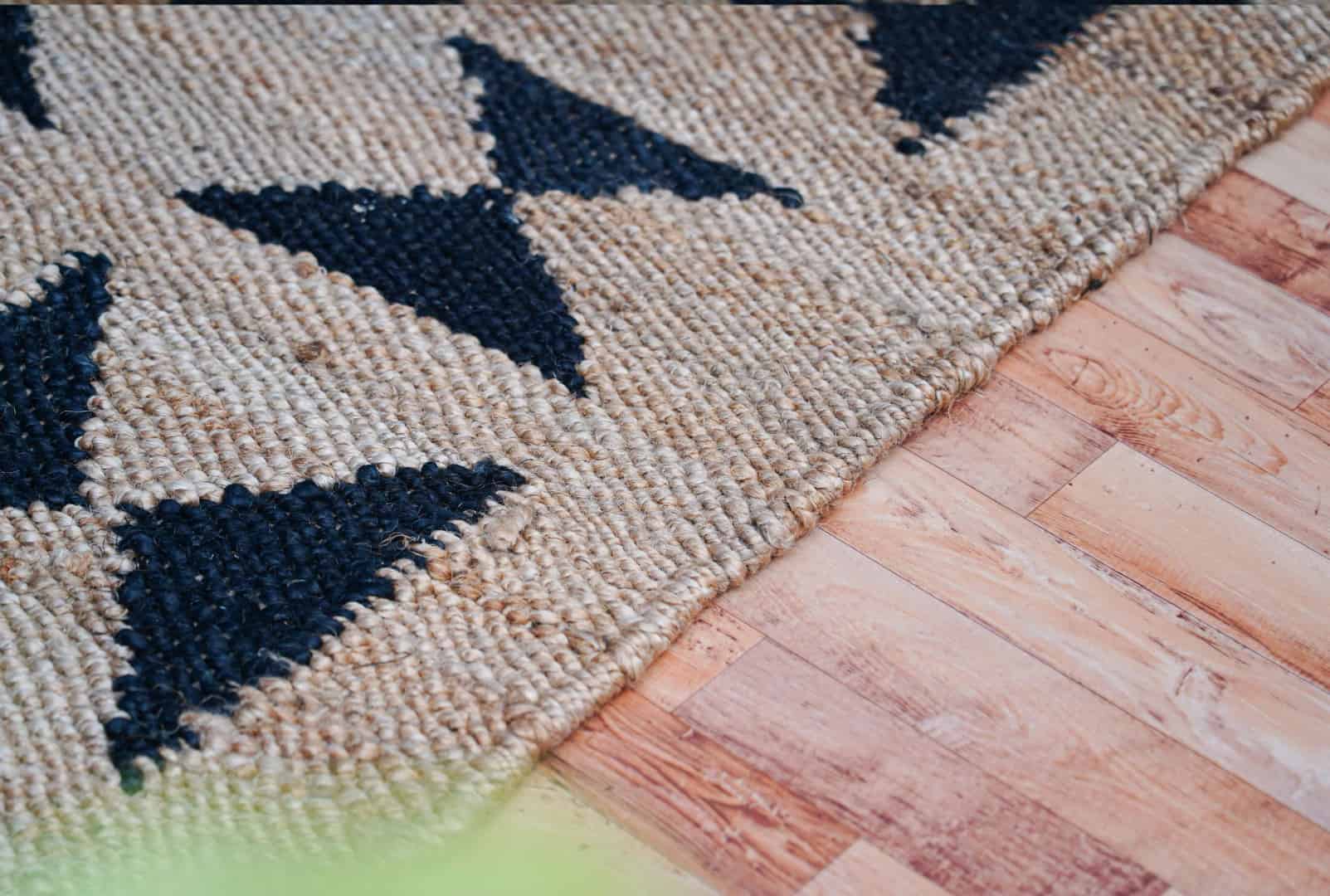 Handwoven Stair Natural Jute Hemp Rug With Black Design Bedside Runner Rug Hand Loomed Yoga Hemp Bohemian Jute Area Rug Large Area Runner Decor Rug For Living Home Rug  - Image 7