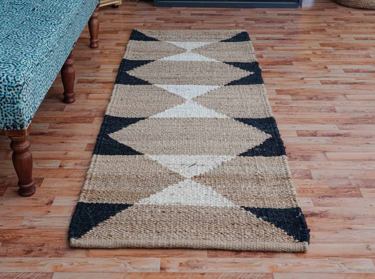 Handwoven Stair Hemp Rug Multicolor Design Rug Rectangle For Hallway Extremely Long Runner Rug Vintage Large Decor Rug Living Room Carpet Bohemian Hemp Jute Large Dhurrie Rug  - Image 3