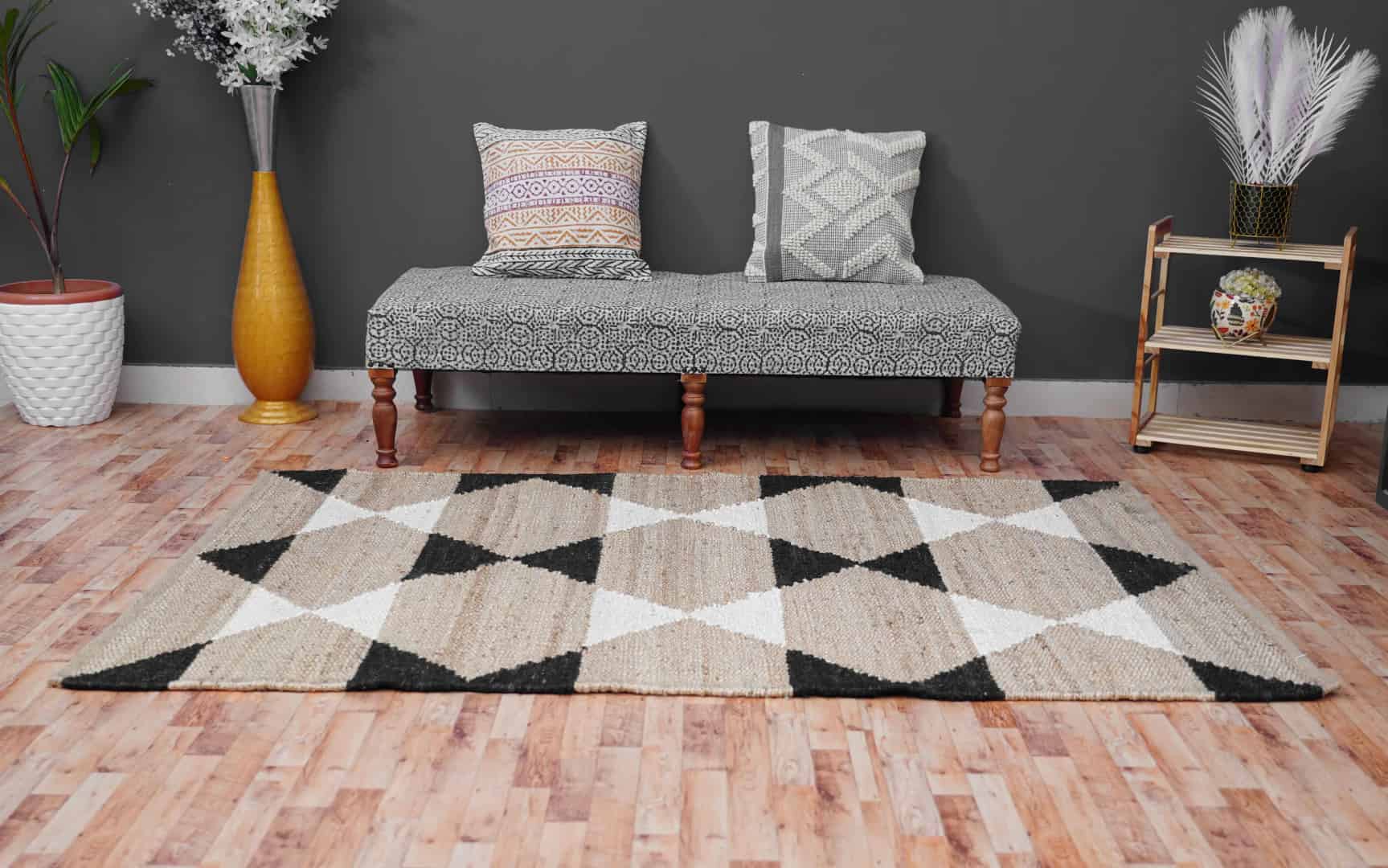 Handwoven Stair Hemp Rug Multicolor Design Rug Rectangle For Hallway Extremely Long Runner Rug Vintage Large Decor Rug Living Room Carpet Bohemian Hemp Jute Large Dhurrie Rug  - Image 5