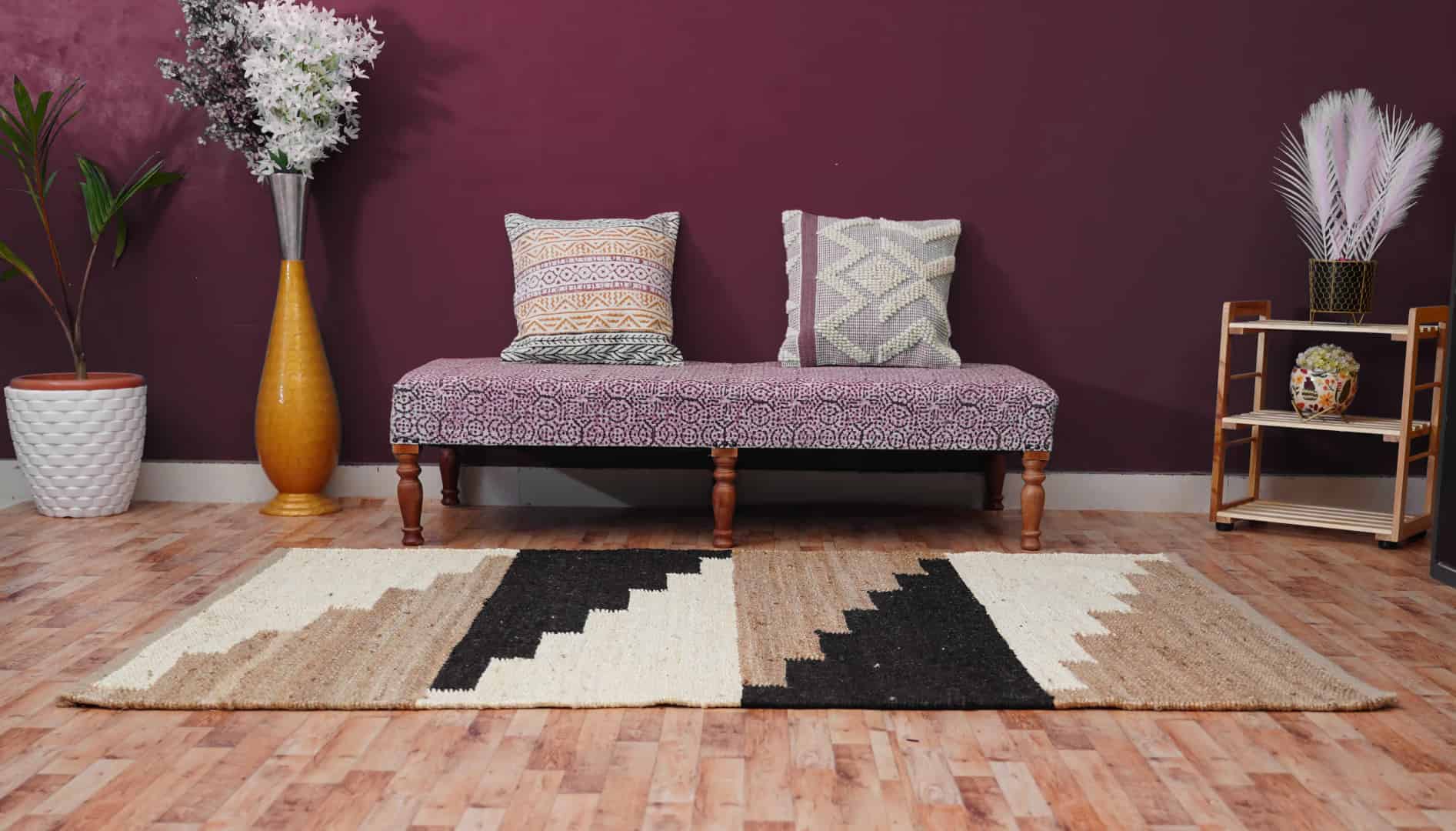 Handmade Hemp Jute Rectangle Jute Rug Colorful Large Dhurrie Rug Vintage Hemp Dhurrie Rug Sofa Decorative Rug For Living Guestroom Rug Floor Jute Hemp Rug Yoga Mat Hemp Rug  - Image 2