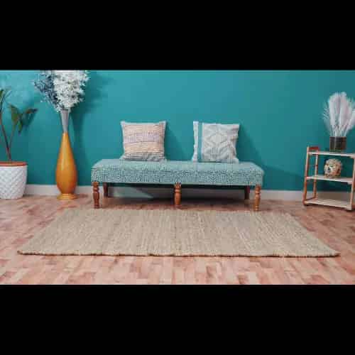 Hand Crafted Beige And Gree Color Lagre Area Retangle Rug Vintage Hemp Jute Rug For Living Room Decor Rug Decorating Room Rug   - Image 3