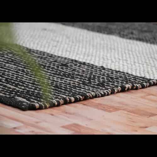 Hand Weaving White And Black Color Lagre Area Rectangle Rug Vintage Hemp Jute Rug For Living Room Decor Rug Decorating Interier Style making Hallway - Image 6