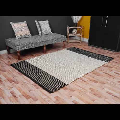 Lagre Area Rectangle Rug Vintage Hemp Jute Rug For Living Room Hand Weaving Multicolor Decor Rug Decorating Runner Interier Style making Doorway   - Image 1