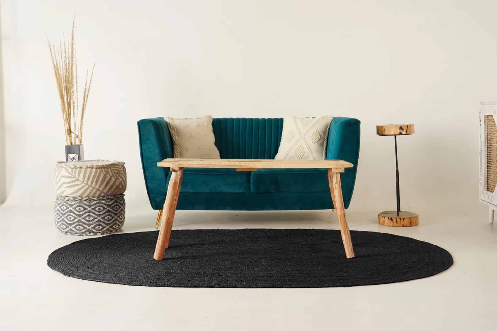 Indian Hand Braided Every Color Solid Oval Jute Rug - Image 3