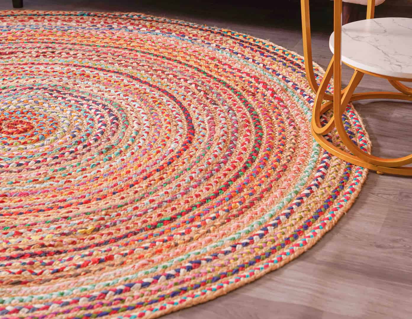 Room Decorating Handmade Cotton Chindi Jute Rug Multicolor Traditional Rug Christmas Gift For Living Room Eco Friendly Rug  - Image 5