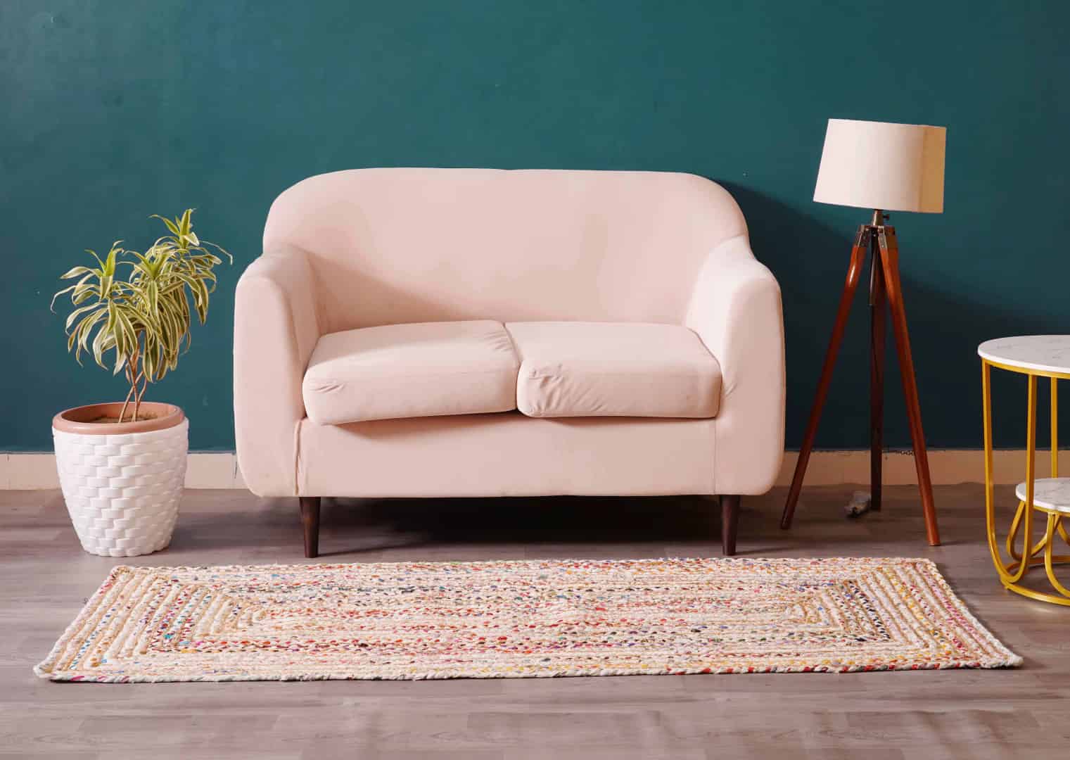 Cotton Chindi Jute Rug Multicolor Traditional Rug Christmas Gift For Living Room Eco Friendly Runner Rug  2 X11.15 Ft - Image 2