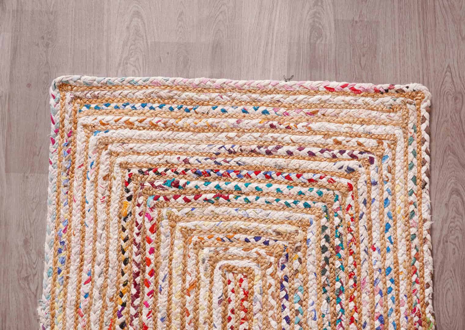 Cotton Chindi Jute Rug Multicolor Traditional Rug Christmas Gift For Living Room Eco Friendly Runner Rug  2 X11.15 Ft - Image 4