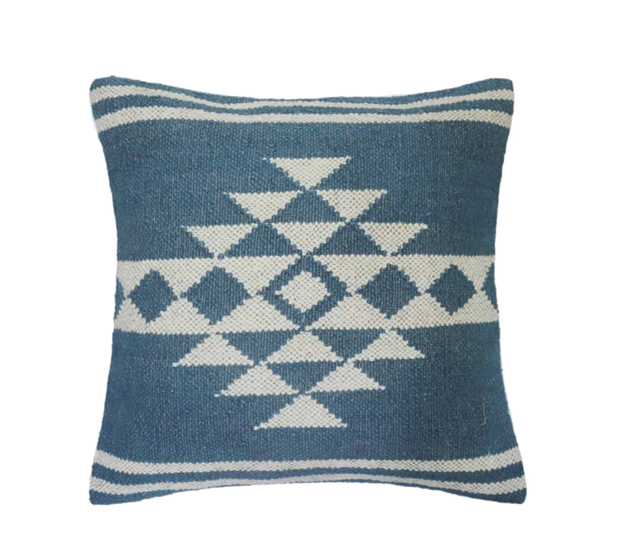 Handmade Wool Jute Kilim Pillow  - Image 4
