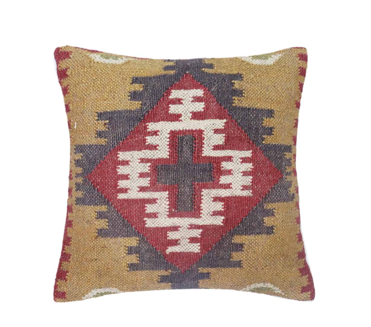 4 Set Vintage Kilim Pillowcases For Sofa Decor  - Image 4