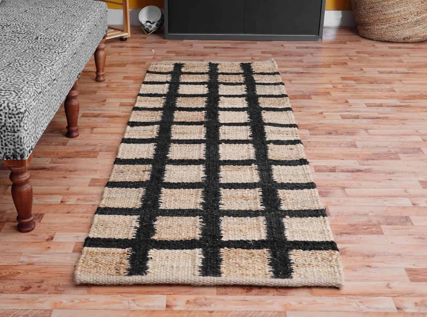 Handwoen Hemp Large Runner Jute Rug For Living Home  - Image 3