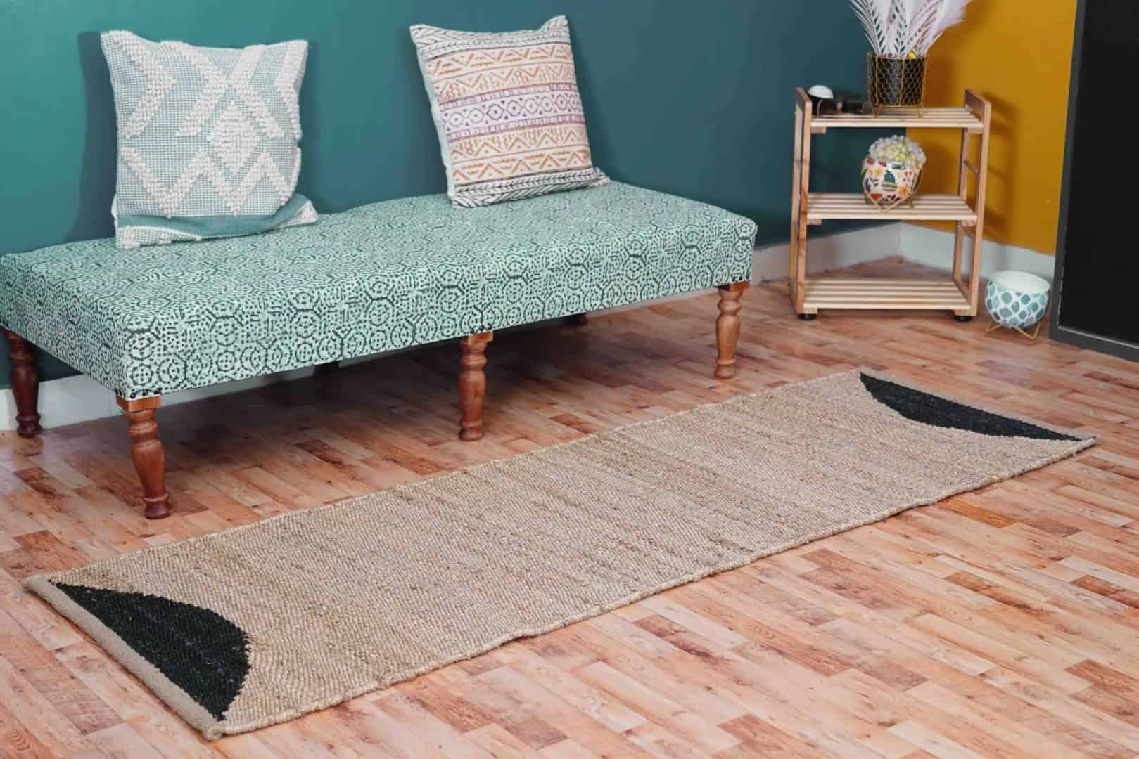 Hemp For Stair Decor Tufted Hemp Jute Rug Natural Fiber Hemp - Image 4