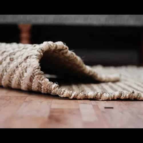 Vintage Hemp Jute Rug Large Area Dhurrie  - Image 5