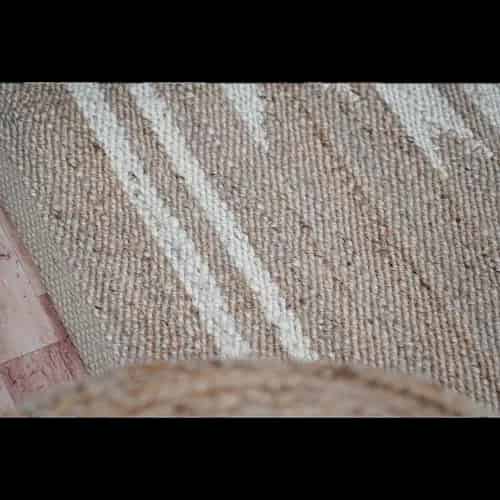 Traditional Hemp Jute Rug Handwoven Large Dhurrie Rug  - Image 8