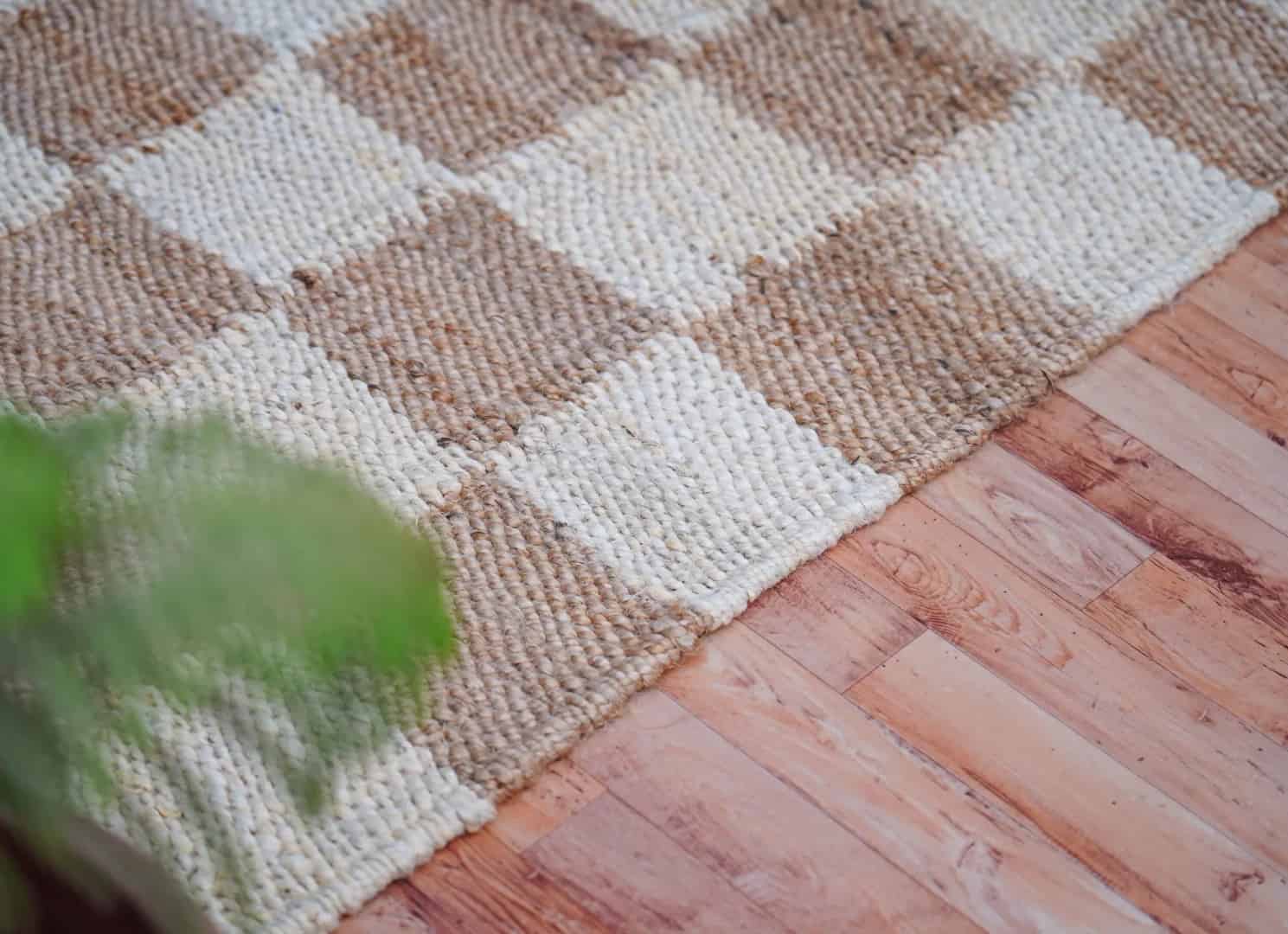 Handmade Hemp Jute Rug Large Large Vintage Hemp Jute Rug  - Image 3