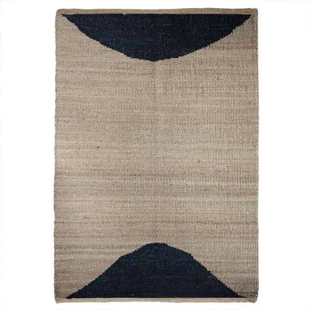 Natural Jute Hemp Rectangle Rug Large Area Home Decor Rug  - Image 1