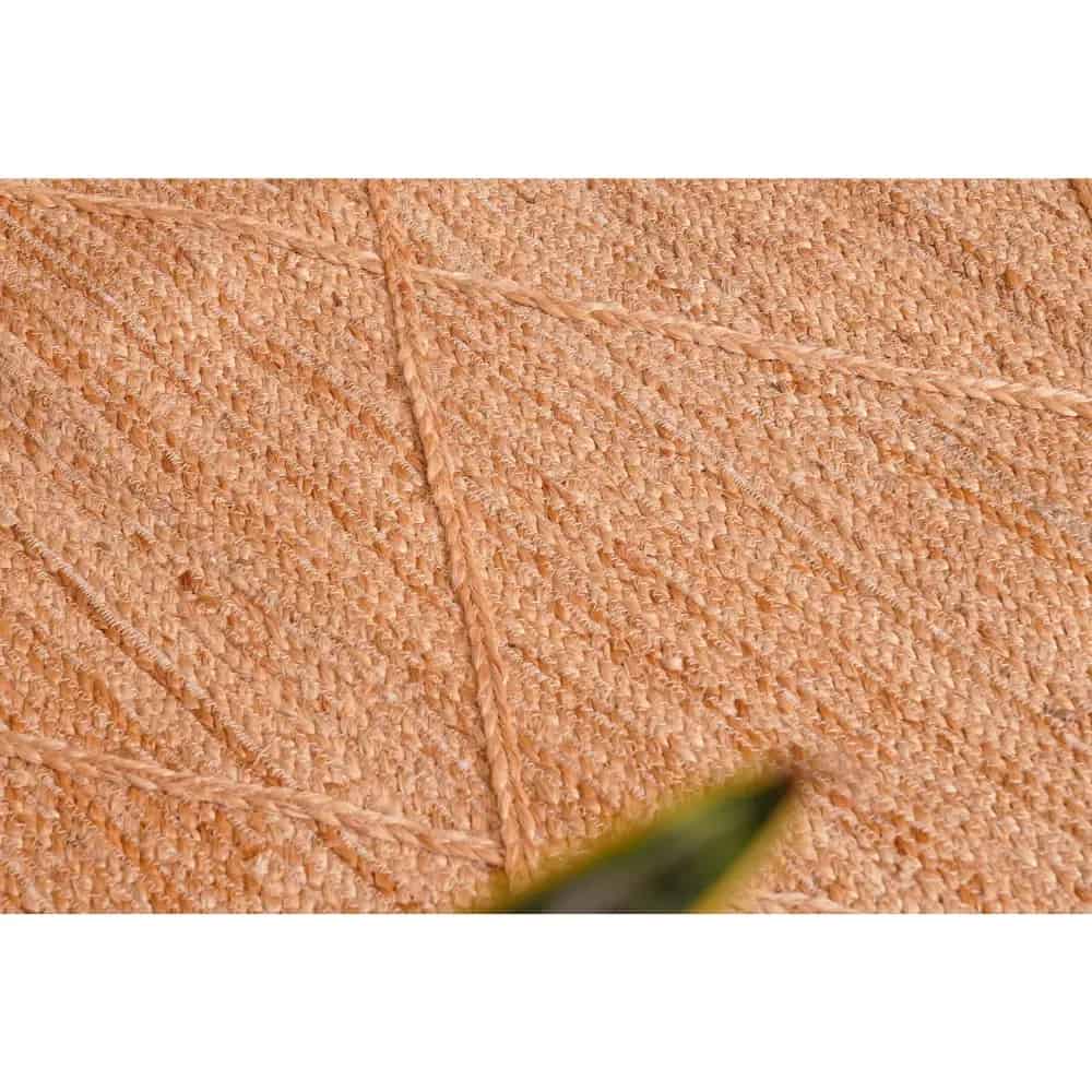 Hand Braided Natural Jute Area Rug with Diamond Pattern Home Decor - Image 5