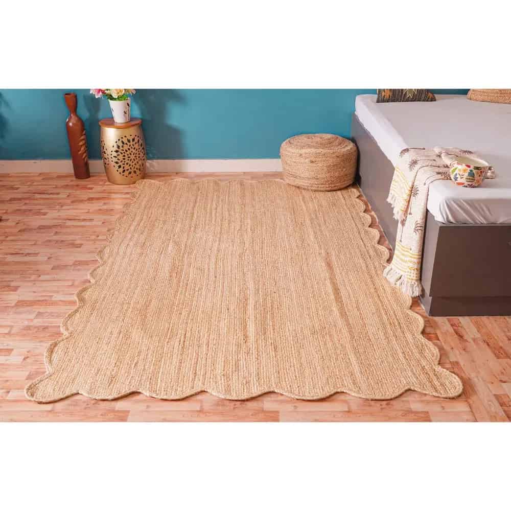 Beige Bliss Scoppled Jute Braided Rug - Image 2