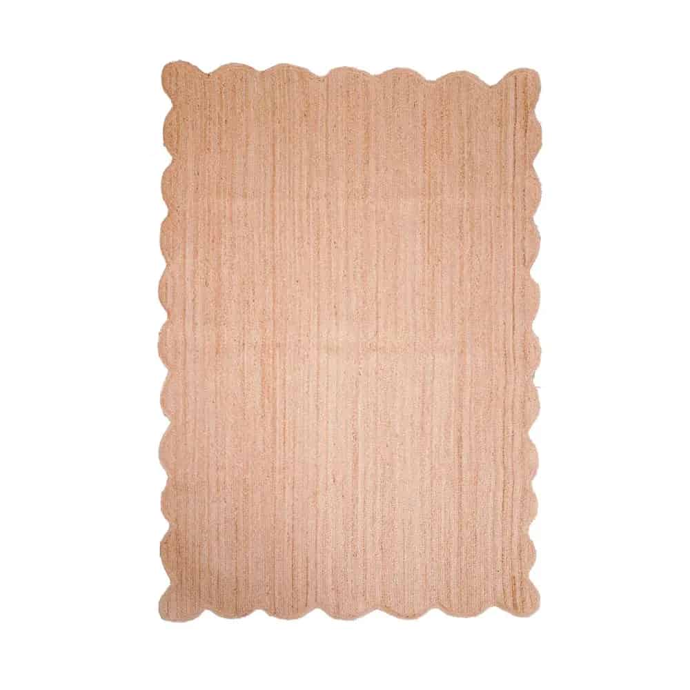 Beige Bliss Scoppled Jute Braided Rug - Image 1