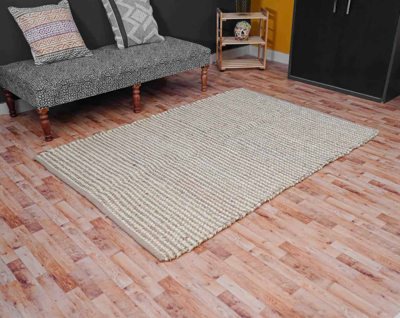 Custom Size Handwoven Hemp Jute Rug 5x8 Ft. Home Decor Rug  - Image 3