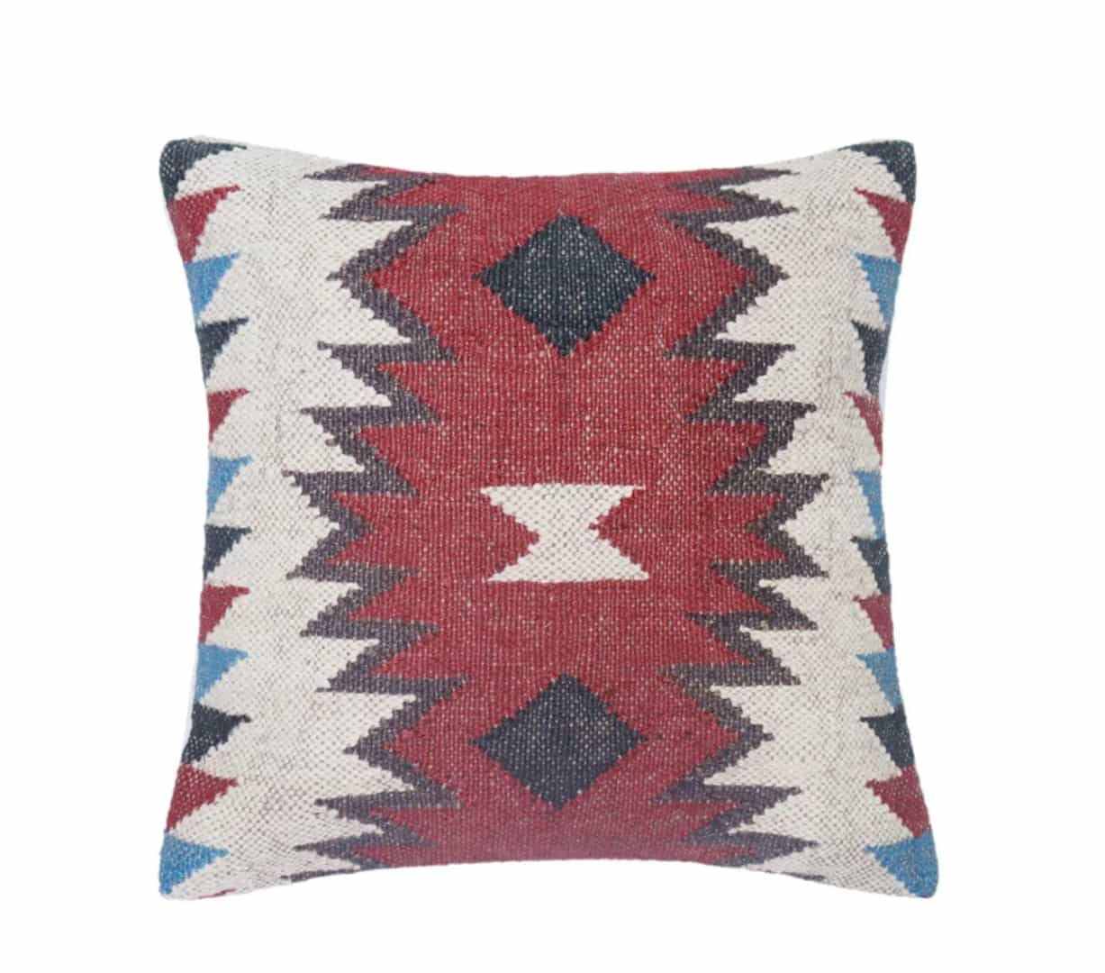 45x45 cm Bohemian Wool Jute Kilim Pillowcases - Image 1