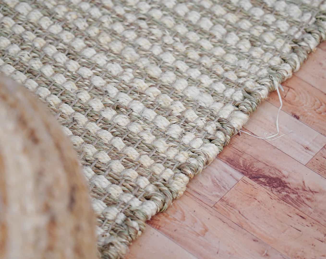 Indian Hand Loomed Hemp Jute Rug and Runner - Image 4