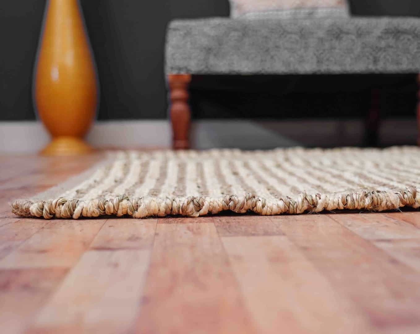 Indian Hand Loomed Hemp Jute Rug and Runner - Image 5