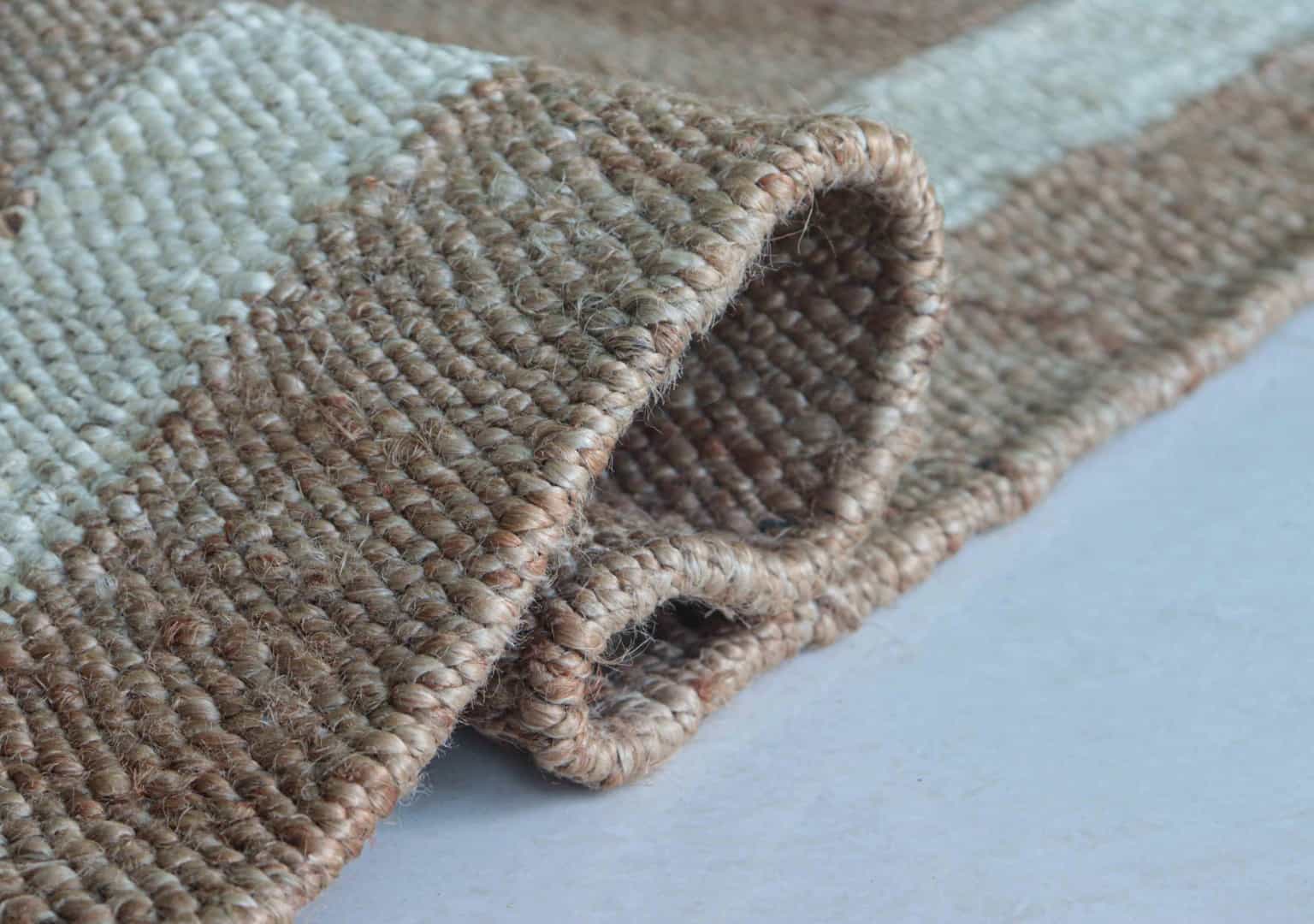 Natural Hemp Jute Rug with White Border Handwoven Jute Hemp Rug for Living Room Decor with Fringes Kitchen Large Area Rug - Image 7