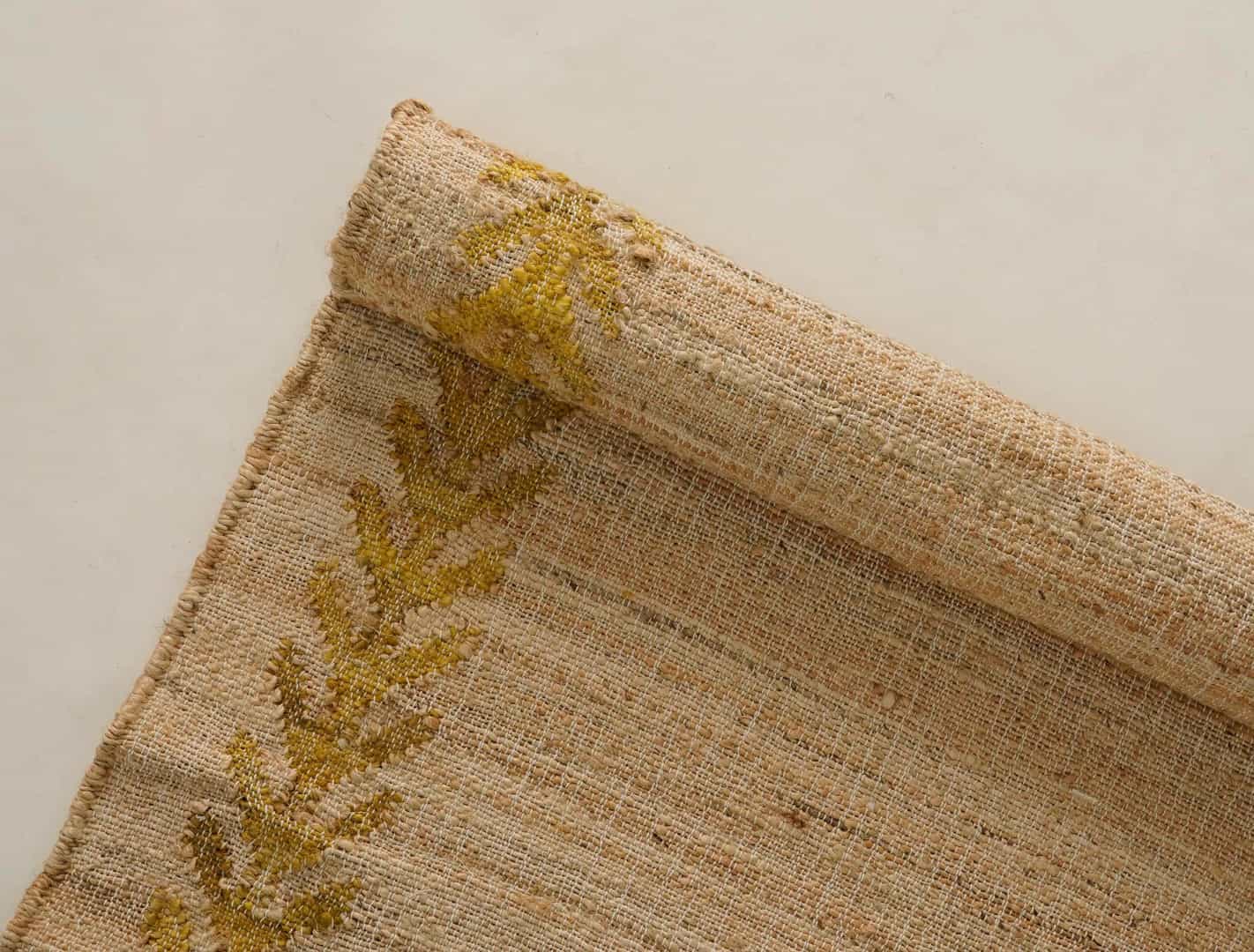 Natural Jute Fiber Cotton Hand Woven Bohemian Moroccan Inspired Rug, Nordic Scandi Rug For Guestroom Decor Rug - Image 6