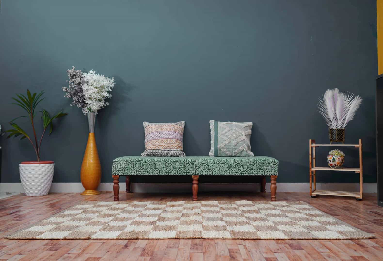 Handmade Hemp Jute Rug Large Large Vintage Hemp Jute Rug  - Image 7